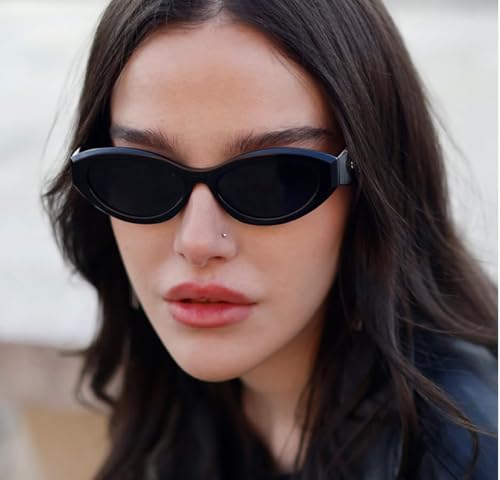 Lunettes de soleil rétro ovales légères et compactes pour une protection UV400 mode