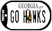 SMART BLONDE Go Hawks Novelty Metal Dog Tag Necklace DT-13383