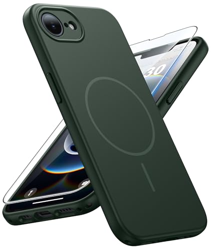 FNTCASE for Phone 17e �P�[�X �O���[��:[Magsafe�Ή�] [�X�N���[���v���e�N�^�[�t�����C�g�ѓd�b�J�o�[] [�t���J�����ی�] �~���^���[�O���[�h �ϏՌ��ی� 17 e�p�A6.1�C���`