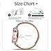Abanen Stainless Steel Watch Bands for Garmin epix Pro 42mm / Fenix 8 43mm / Fenix 7S / 6S /5S, 20mm Quick Fit Metal Adjustable Replacement Wristband Strap for Garmin Descent MK2S / Instinct 2S (Rose Gold)