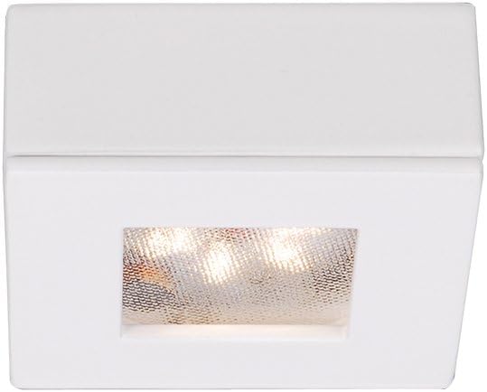 WAC Lighting HR-LED87S-27-BK 3000K Soft White Square LED Button Light, Black