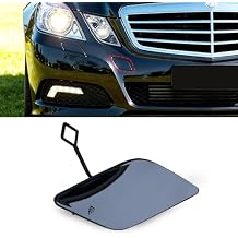 Yumzeco Compatible with Mercedes Benz E Class W212 Tow Hook Cover E300 E350 E400 E550 2010 2011 2012 2013, Replace for A2128850126 Passenger Side W212 Front Bumper Trailer Cover-Right, Glossy Black