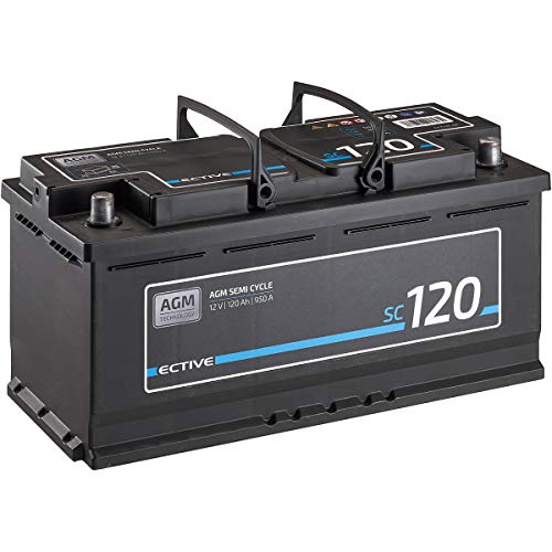 ECTIVE AGM-Batterie SC120-12V mit 120Ah wartungsfrei und vielseitig einsetzbar