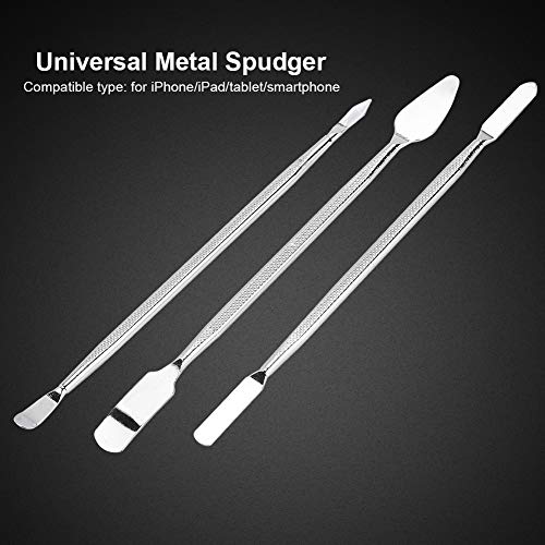 Ouitble 3Pcs Electronics Phone Opening Kits Metal Spudger Pry Tool Set for IPhone/iPad/Tablet Electronics Device - Image 3