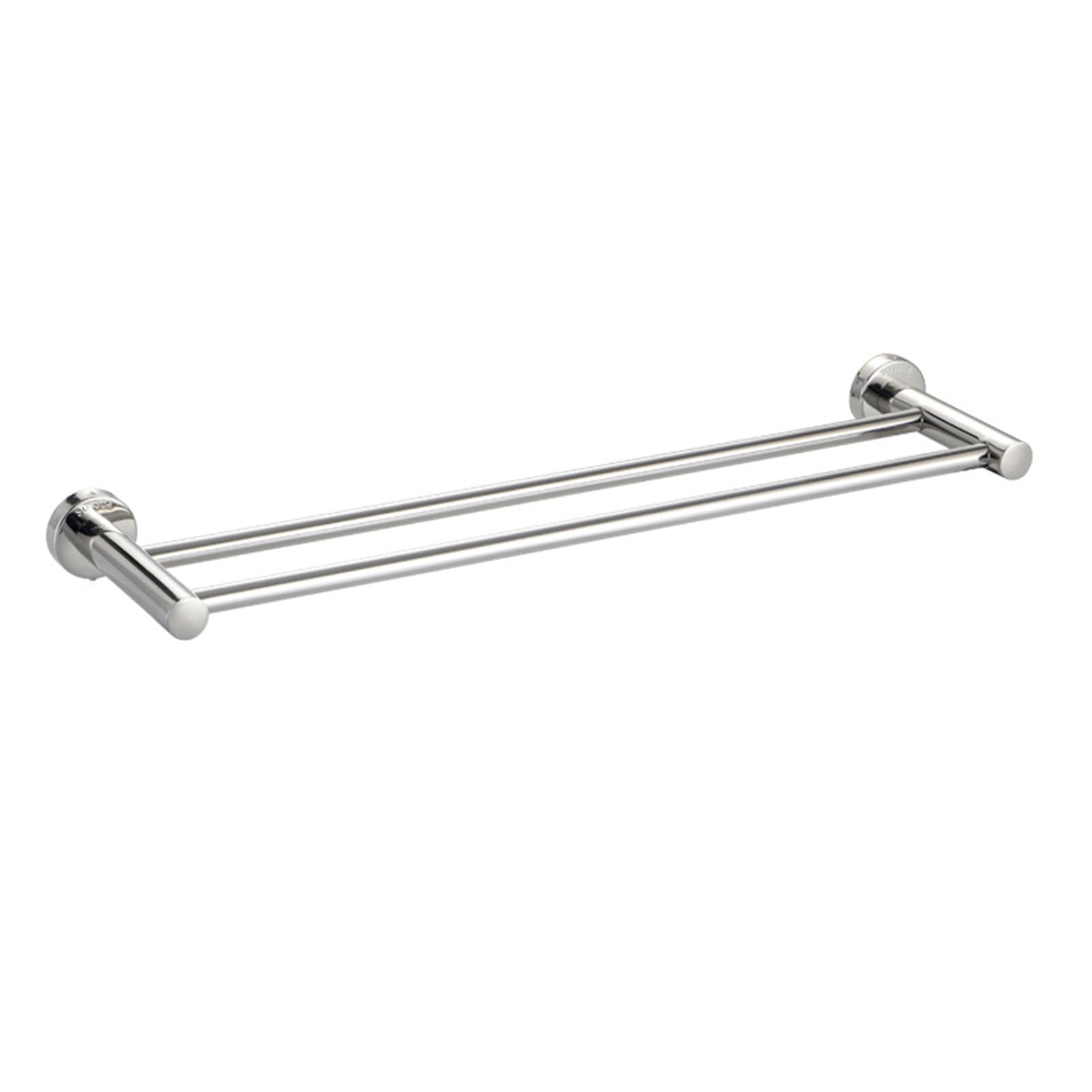 Toallero Doble de Acero Inoxidable Plateado Cepillado de 40 cm, Soporte de Pared para Toallas, Ideal para baño y Cocina. Diseño Elegante, Duradero y con Estilo Que Ahorra Espacio.