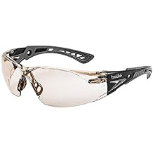 bolle Safety 40209, Rush+ Safety Glasses Platinum, Black & Grey Frame, CSP Lenses
