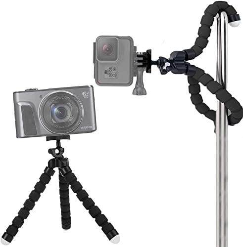 GearFend 6.5” Flexible Universal Tripod, with Mount for All Gopro, Sjcam & Xiaoyi Cameras Plus Microfiber Cloth