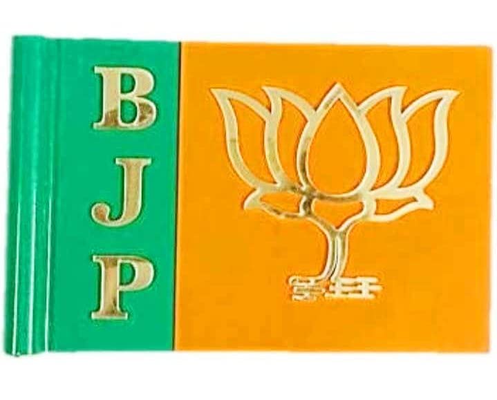 KIING Car Aluminium 3D Flag Bharatiya Janata Party Suitable for All Car Models -BJP National Party Car Decor (B09X8W4Z3H) Amazon Price History, Amazon Price Tracker