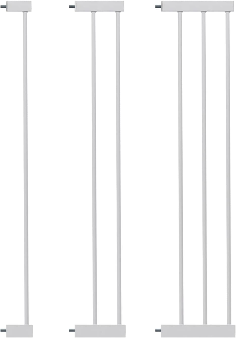 COMOMY 36-Inch Tall Pressure Mounted Pet Gate Extensions, White