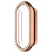 Senter Case Cover for Xiaomi Band 9 NFC case,Diamond Protective Face Cover for Women，Hard PC Case Ultra-Thin Bumper Overalltective Cover for Xiaomi Band 9 NFC Smartwatch