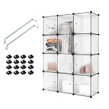 modulos armarios sin puertas ◆Almacenamiento de Grans: el tamaño de cada cubo es de 35 * 35 * 35 cm. Nuestro guardarropa se puede usar para almacenar ropa diaria, y también para guardar juguetes, zapatos y bolsos, etc. También puedes colgar tu ropa. La capacidad total de almacenamiento es de 515 L.