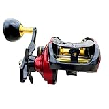 Freno: Magnético Carretes De Pesca Surfcasting Carrete Pesca Jigging Agua Salada Delicadeza Marco Carbono Baitcasting Arrastre 15KG 8BB+1RB 6,4: 1 Carretes Grande(Right-Hand)