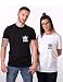 Parejas Camiseta King Queen T-Shit Algodón Shirts Impresión Piezas de Manga Corta...