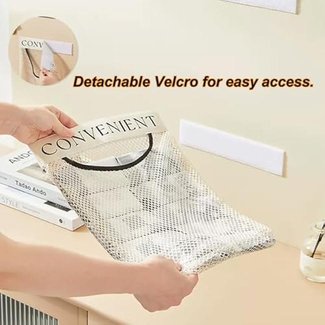 2 Pcs Plastic Bag Holder, Grocery Bag Organizer Holder,Portable extractor bag organizer, Reusable Wall Mounted Shopping Bag/Trash Bag Storage Dispenser for Home Kitchen