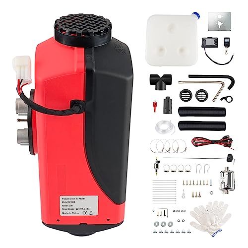 Calentador de aire diésel, calentador de estacionamiento de 12 V y 5 kW, silenciador de calefacción diésel con monitor digital LCD y control remoto para automóviles, vehículos recreativos, camiones,