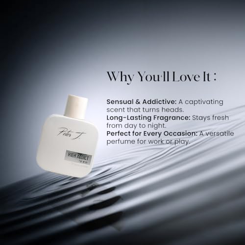 Image of Peter J High Addict Perfumes for Men, 100ml | Luxury Eau De Parfum Premium Long Lasting Fragrance | Gift for Him | Premium Perfume for Men | Suitable for Every Occasion