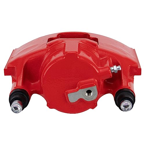 Image of TRQ Performance Front Driver and Passenger Side Brake Caliper Set Caliper Brackets Compatible with 92-99 Chevrolet C1500 94-99 Dodge Ram 1500 92-99 GMC C1500 99-00 Cadillac Escalade 98-99 GMC Yukon