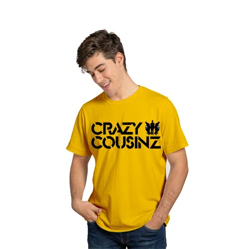 Image of Feel Good Crazy Cousins Family Matching Cotton Multi Colored Printed T-Shirt