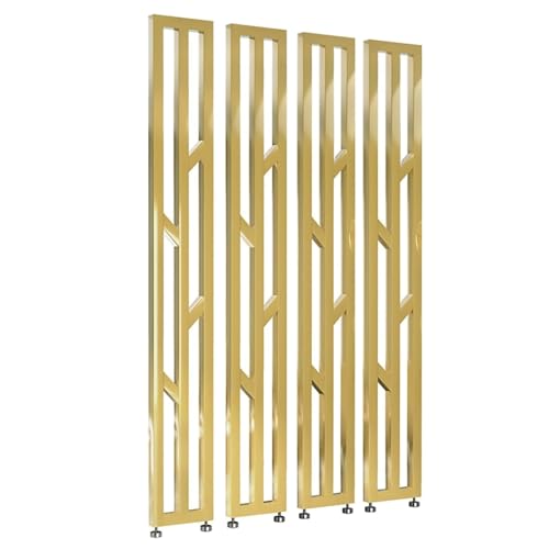 Gold Room Divider - Adjustable Floor-to-Ceiling Privacy Screen Partition, 70-240cm