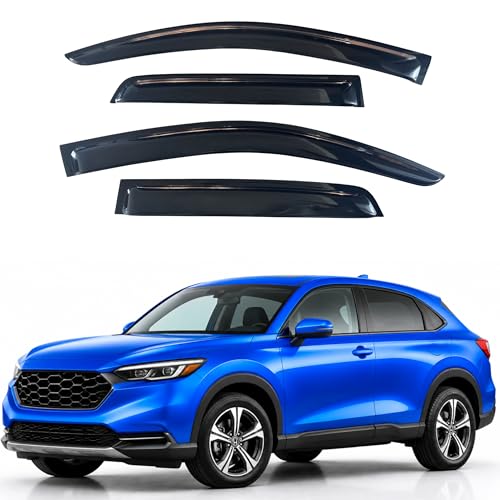 Image of IG Window Visors Fit for 2023-2026 Honda HRV, Out-Channel Rain Guards Vent Wind Deflectors 4PC, Car Accessories for 23-26 HR-V