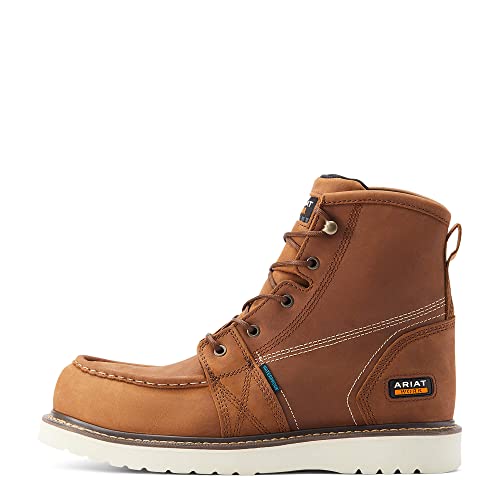 ARIAT Men’s Rebar Wedge Moc Toe 6” Waterproof Composite Toe Work Boot