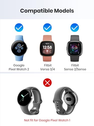 LVFAN Charger for Fitbit Versa 4 / Sense 2 / Pixel Watch 2, Charger Replacement Charging Cable Accessories Nylon Braided Cord Charger for Fitbit Sense 2 1 / Versa 4 3 & Google Pixel Watch 2-2 Pack