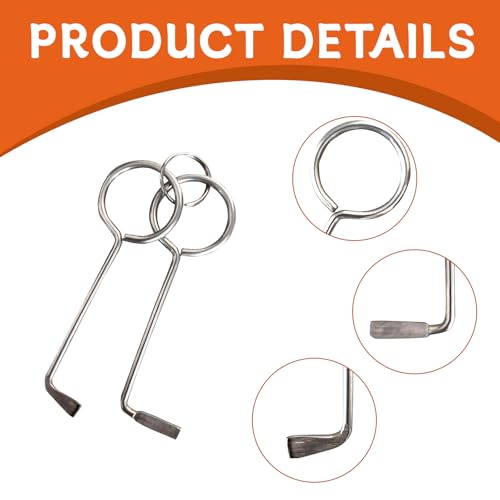 2 Stück Profi Dietrich Set,Bartschlüssel Universal Aus Edelstahl,Buntbartschlüssel Universal, Profi Dietrich Set,Geeignet zum Öffnen von Türschlössern,Türöffner Schlüssel für BuntBart Schloss.