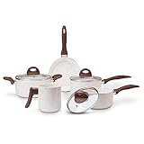 Brinox - Jogo de Panelas Antiaderente Ceramic Life 5 Peças Smart Plus - Vanilla