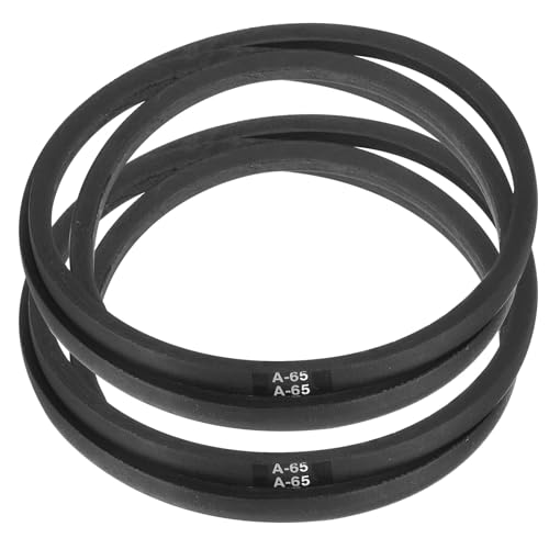 Image of uxcell 2pcs A65 or 4L670 Classic Wrapped Rubber V-Belt, 65 inch(1650mm) Inside Circumference, A Profile V Belt