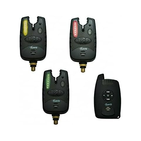 CarpOn® Funk Bissanzeiger 3+1 mit LED Leuchtzeiger ideal Cover