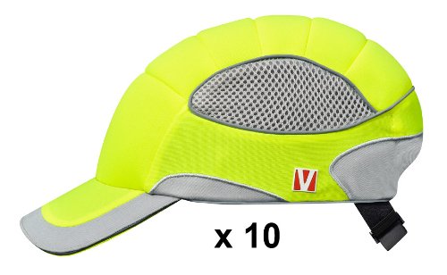 Preisvergleich Produktbild VOSS Cap signalgelb / schwarz 10er Pack