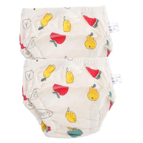 LIFKOME 2 Pcs Training Pants Baby Diaper Cover Washable Cotton Diaper Pants for Boys Girls