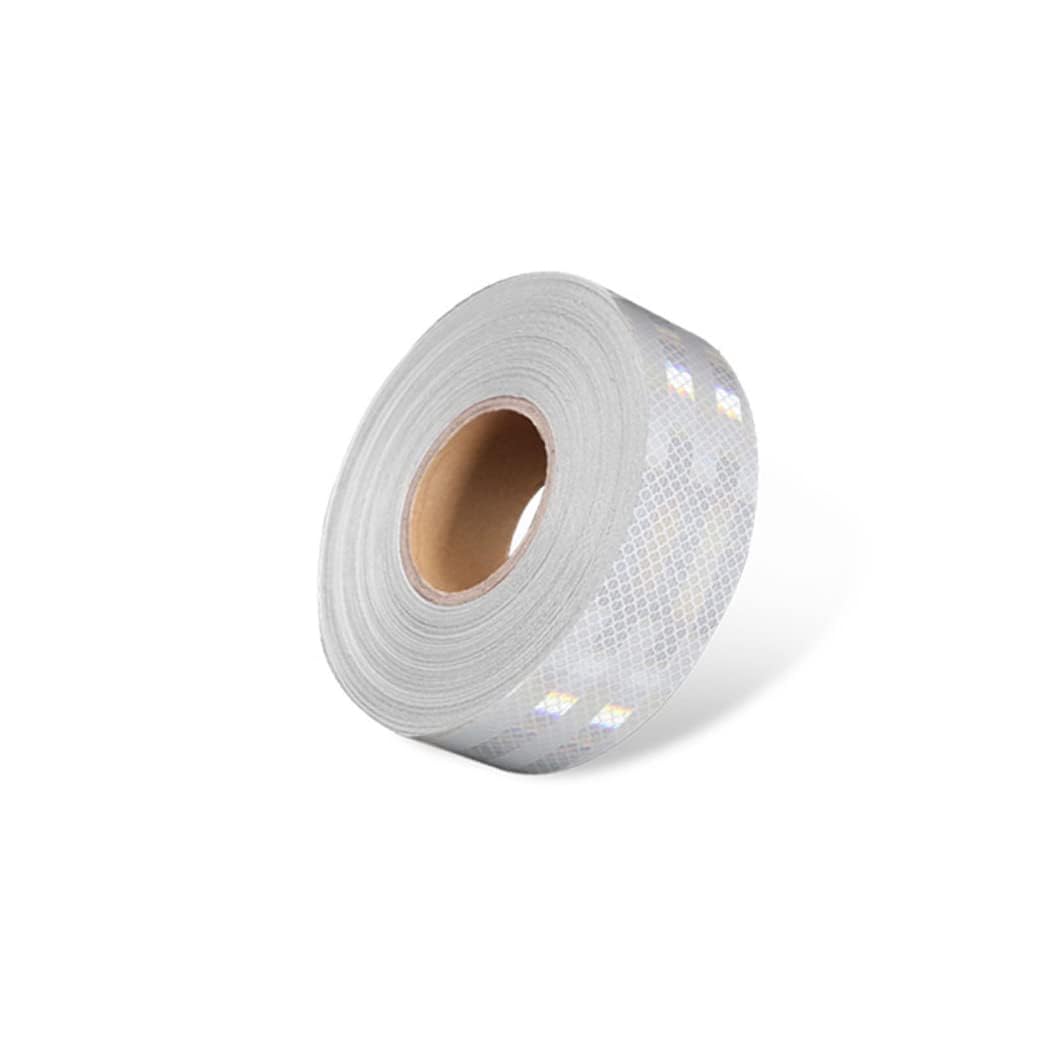 Taśma ostrzegawcza odblaskowa, Samoprzylepna odblaskowa taśma ostrzegawcza 5 cm x 45 m PET wielokolorowa(Wit)