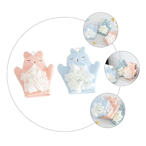 minkissy 16 Peças Luvas De Banho Reversíveis Luvas De Banho Luvas De Banho Luvas De Banho Luvas De T