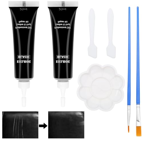 ZYNERY Kit Réparation Cuir 2 Pcs (Noir)