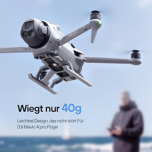 Schwarze mattbeschichtete ABS-Aluminium Landing Gear Beinkomponenten mit Gummifüßen für maximale Griffigkeit und...