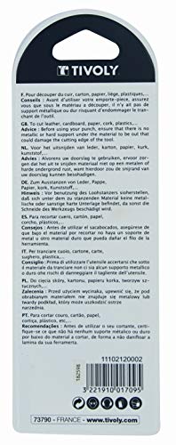 Timoly 11102120002 Ausstechformen, wechselbar, Durchmesser 6 – 7 – 8 – 9 – 10 mm, 5 Stück