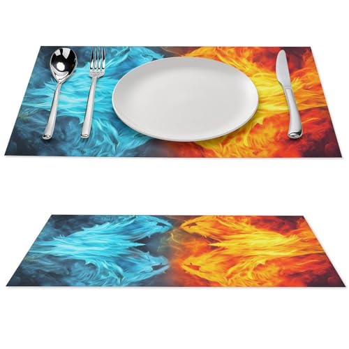 Sets de table anti-chaleur de qualité supérieure en PVC - 2