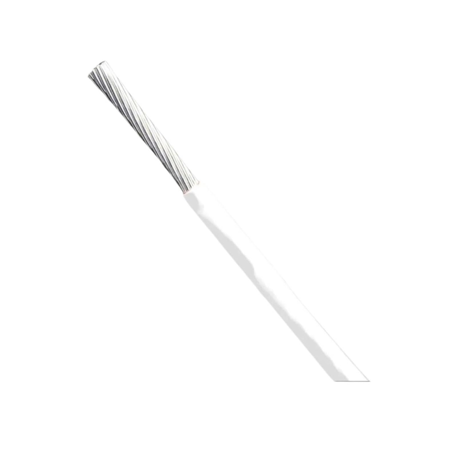 Przewody PTFE 2/5/10 M Izolowany, Posrebrzany Przewód Miedziany 26 24 AWG Kabel Sygnałowy Słuchawek Audio(White,10m 24AWG)