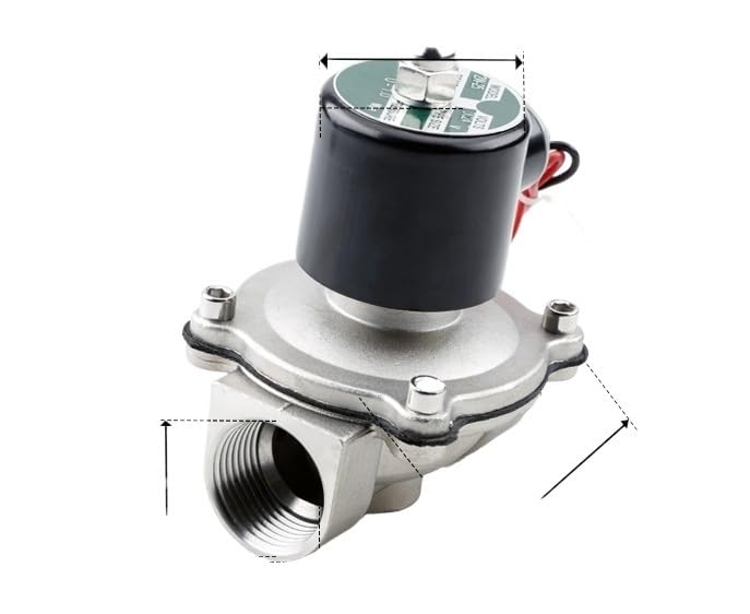 Solénoïde en acier inoxydable 304 étanche DN25 90mm pour couper le débit d'eau à distance