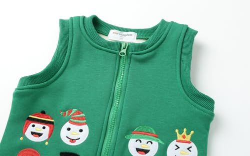Mud Kingdom Little Boys Fleece Lined Vest Cute Cartoon Patterns Zipper Closure Sleeveless Jacket Thick Warm Outerwear3