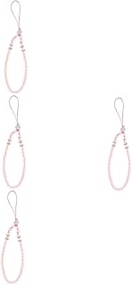 4 Unidades De Cordão De Telefone Móvel Strass Decoração Cristais Decoração Moderna Alça De Telefone Charme De Telefone Multifuncional Corrente De Telefone Multifuncional Correntes UKCOCO