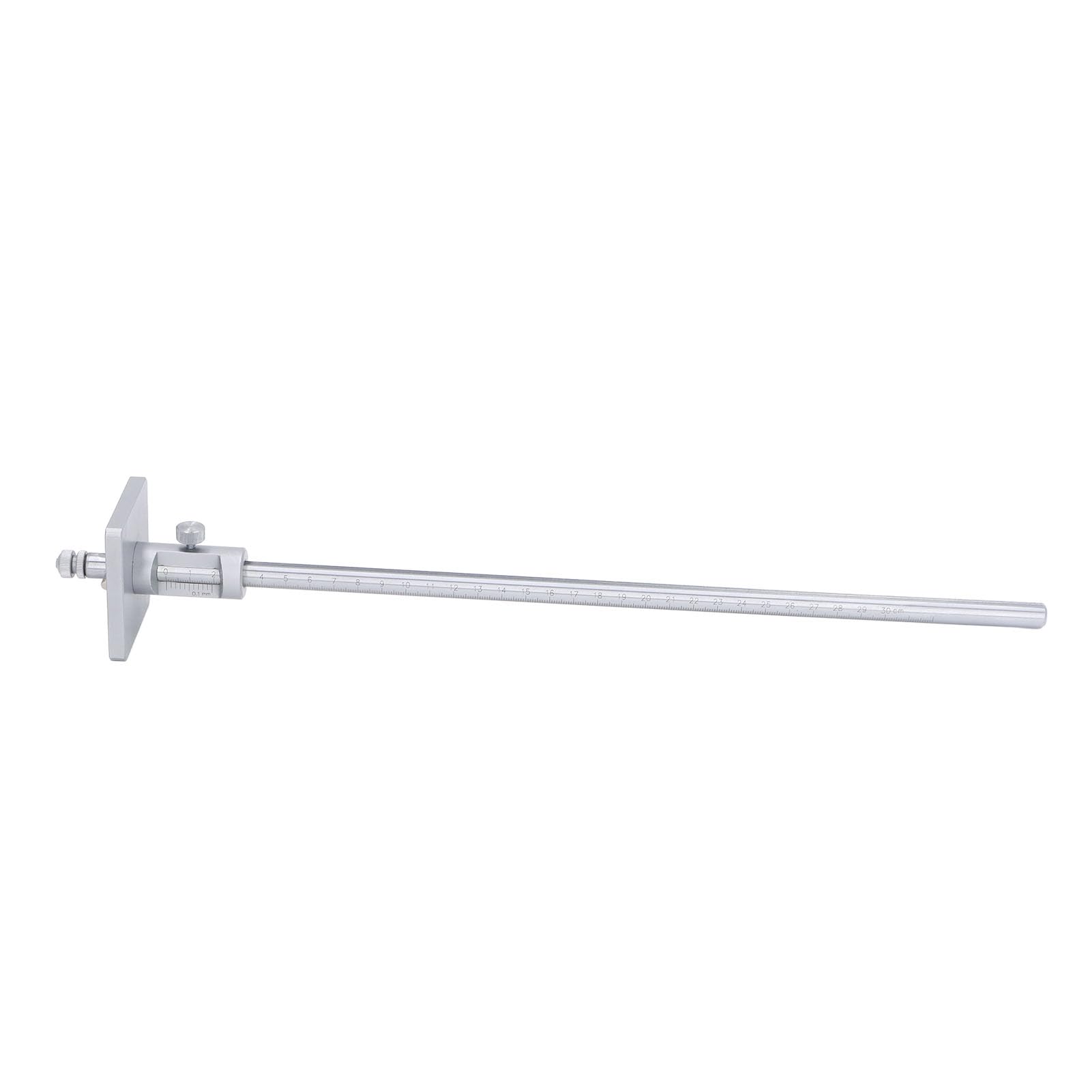 Trazador Cuadrado de Acero Inoxidable de 0 a 300mm, Herramienta de Trazado de Madera Portátil de Ajuste de Perilla de Alta Precisión