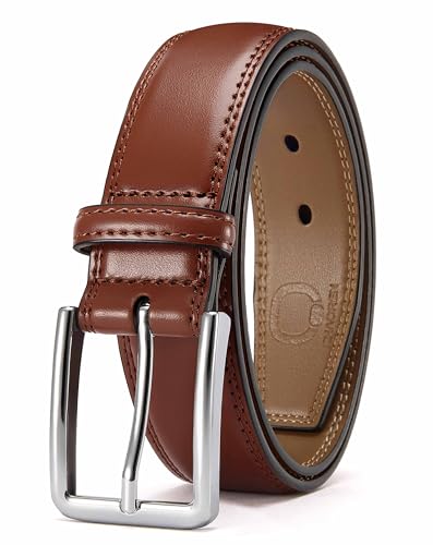 Image of CHAOREN Mens Belt Leather - 1 3 /8 inch Dress Belts for Men - Considerate Gift for Work Business Casual Jeans
