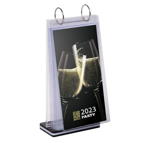 Soporte acrílico para carteles T vertical A4 con 6 páginas intercambiables para menús 2