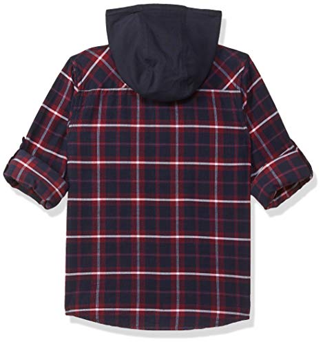 Image of Amazon Brand - Jam & Honey Boy's Regular Button Down Shirt (PAG-135 Navy 1 5 6 Years)