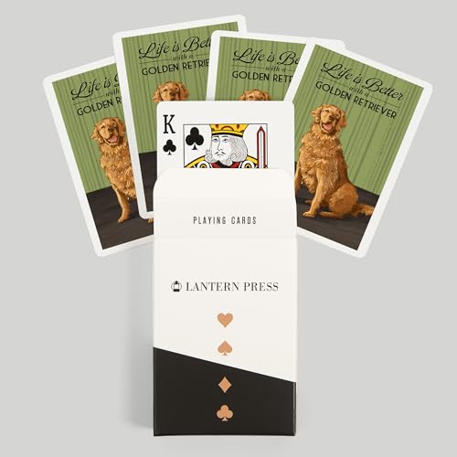 Baraja de Cartas Póker Golden Retriever 52 piezas miniatura 6