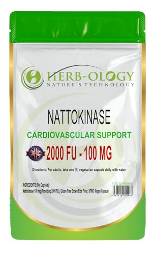 HB Nattokinase | 360 Natto High Strength Capsules - 2000FU per Serving | Natokinase Supplement | Not-GMO, Gluten & Allergen Free | Made in The UK