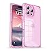IAIYOXI Rectangle Case Compatible for iPhone 14 Pro Max, Full Camera Protection & Reinforced Corners TPU Cushion Clear Cover, Shockproof Silicone Phone Case for Women Girls (iPhone 14 Pro Max, Pink)