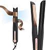 SKIMI Airflow Styler 2.0 Plancha de Titanio y Rizador | Rizador Profesional con 96 Ventilaciones de Aire Frío para Estilo Duradero de 48H, Doble Voltaje para Viajes y Hogar, 5 Temperaturas, Antienredos 2